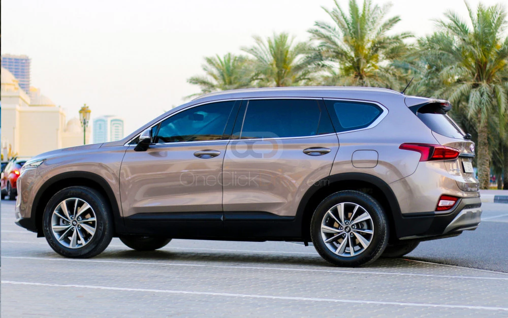 Bronze Hyundai Santa Fe 2019 for rent in Ajman 2